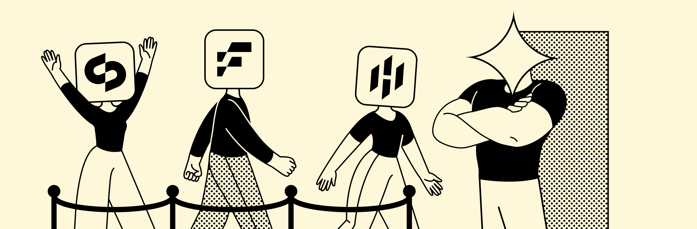 Abstract illustration of AI reshaping a buyer's vendor shortlist